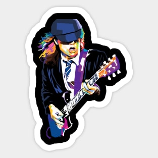 Angus Young Sticker